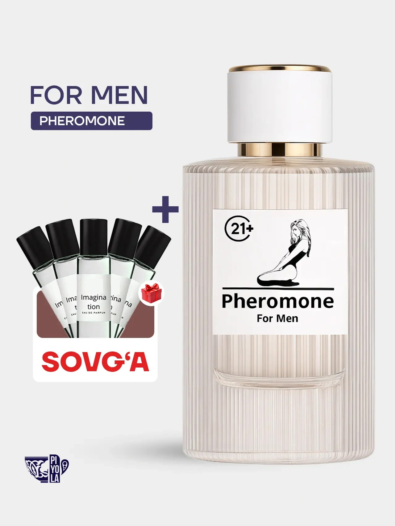 For Men Pheromone Perfume 50ml + Bonus 🎁 5 ta podarochniy nabo