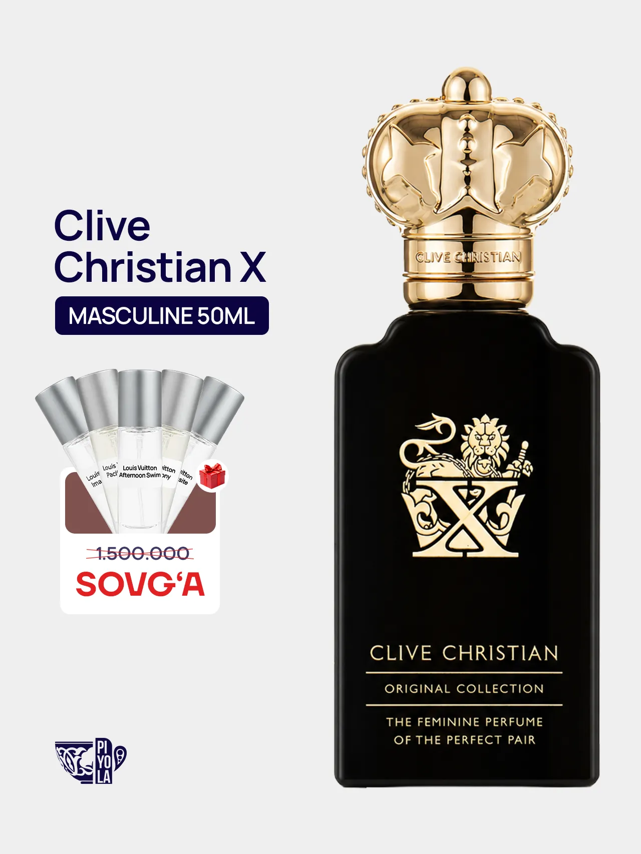 Clive Christian X Masculine atiri, 50 ml - Bonus PREMIUM PARFUME 5 talik nabor