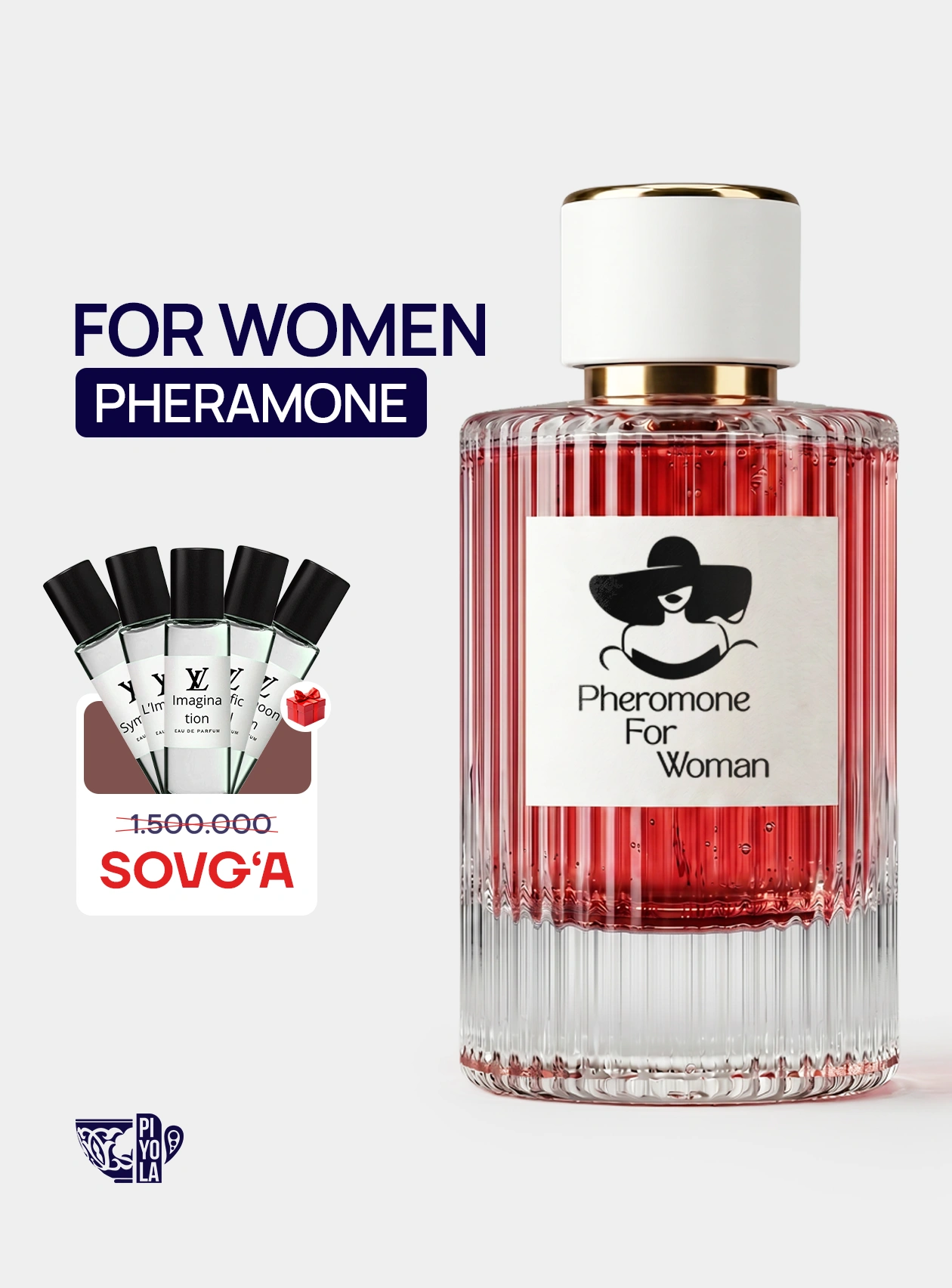 For Women Pheromone Perfume 50ml + Bonus 🎁  5 ta podarochniy nabor